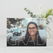 2025モダン年金ゴールド写真卒業のお知らせ 案内状 (スタンド正面)