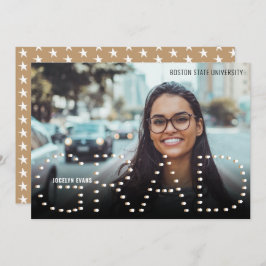 2025モダン年金ゴールド写真卒業のお知らせ 案内状