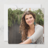 2025モダン年PHOTO卒業パーティーのシンプルクラス 招待状 (裏面)