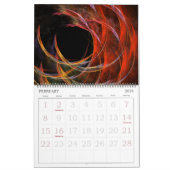 2025モダン抽象芸術 カレンダー (2月 2026)