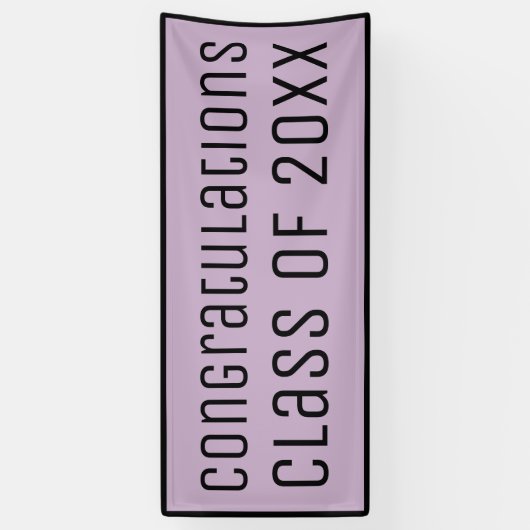 2025ラベンダー卒業おめでとうございます 横断幕 (縦)