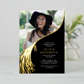 2025ラージタッセルフォト卒業パーティー 箔招待状 (立ち正面)