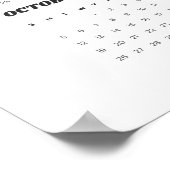 2025レトロウォールカレンダー – 18"x24"ポスター ポスター (角)