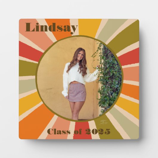 2025レトロスタイリッシュおもしろいモダングラカスタムード フォトプラーク (正面)