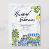 2025レモンブルーイタリアンブライダルシャワー招待 招待状 (正面)