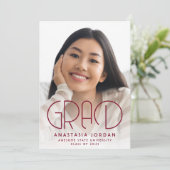 2025ヴィンテージデコブルゴーニュ金ゴールド卒業パーティー 招待状 (スタンド正面)