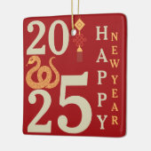 2025中国の年の初老 セラミックオーナメント (左)