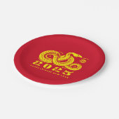 2025中国の年の新伝統的年 ペーパープレート (アングル)