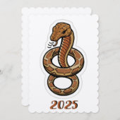 2025中国の年の新年 シーズンカード (正面/裏面)