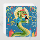 2025中国の年の新年 シーズンカード (正面/裏面)