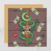 2025中国の年の新年 シーズンカード (正面/裏面)