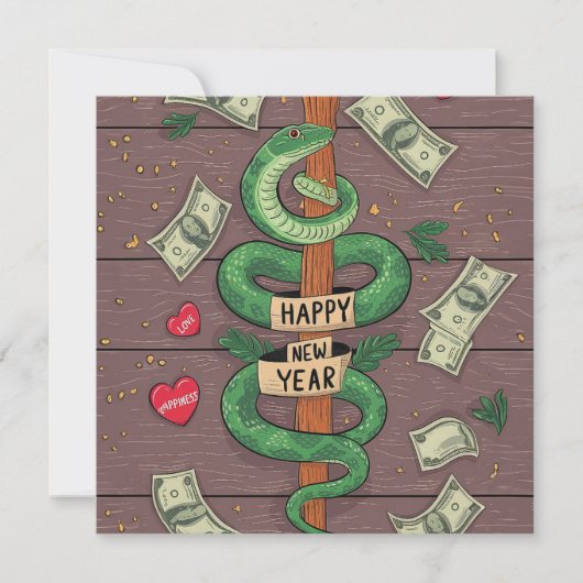 2025中国の年の新年 シーズンカード (正面)