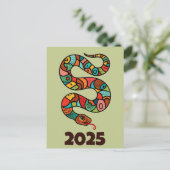 2025中国の年の新年 シーズンポストカード (スタンド正面)