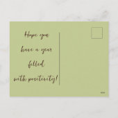 2025中国の年の新年 シーズンポストカード (裏面)