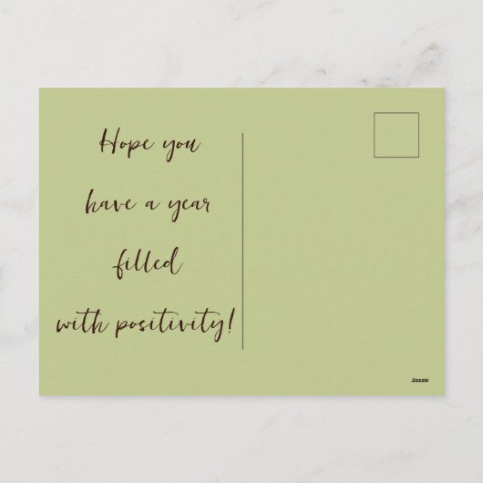 2025中国の年の新年 シーズンポストカード (裏面)