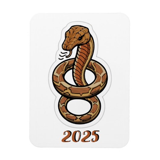 2025中国の年の新年 マグネット (縦)