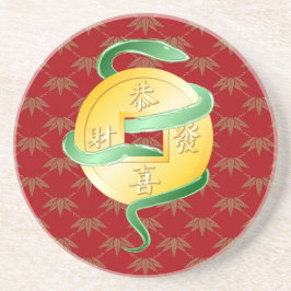 2025中国の年の旧正月金ゴールドコイン コースター