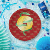 2025中国の年の旧正月金ゴールドコイン ペーパープレート (パーティー)