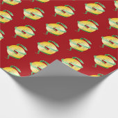 2025中国の年の旧正月金ゴールドコイン ラッピングペーパー (角)