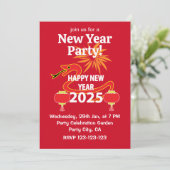 2025中国の年新年中国のの蛇口 招待状 (スタンド正面)