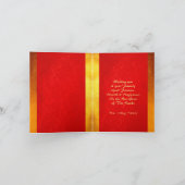 2025中国の年旧正月スネークレッド金ゴールドGC シーズンカード (内部)