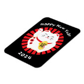 2025中国の年末年始ラッキーキャット マグネット (左側)