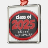 2025人の学校の子供の等級の幼稚園のクラス メタルオーナメント (左)