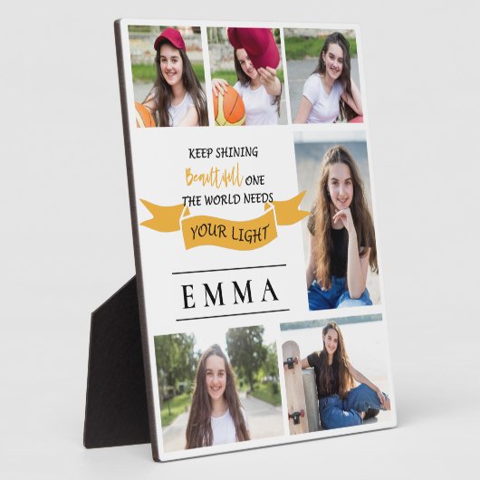 2025保輝く年卒業写真ギフト数々の2025 フォトプラーク (側面)