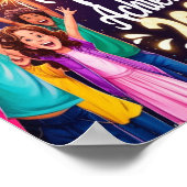 2025信じ年に成長、成長、成長、達成 – Happy New ポスター (角)