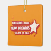 「2025信じ年のプレミアムセラミックオーナメント」 セラミックオーナメント (左)