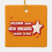 「2025信じ年のプレミアムセラミックオーナメント」 セラミックオーナメント (正面)