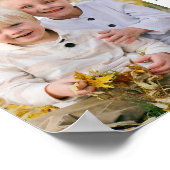 2025写真パーソナライズされた12ヶ月年始カレンダー ポスター (角)