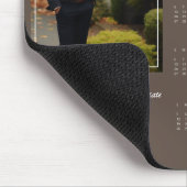 2025写真企業のカレンダー – ブラウン マウスパッド (コーナー)