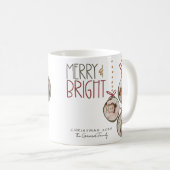 2025写真家族クリスマスパーティーありがとう好意 コーヒーマグカップ (正面右)