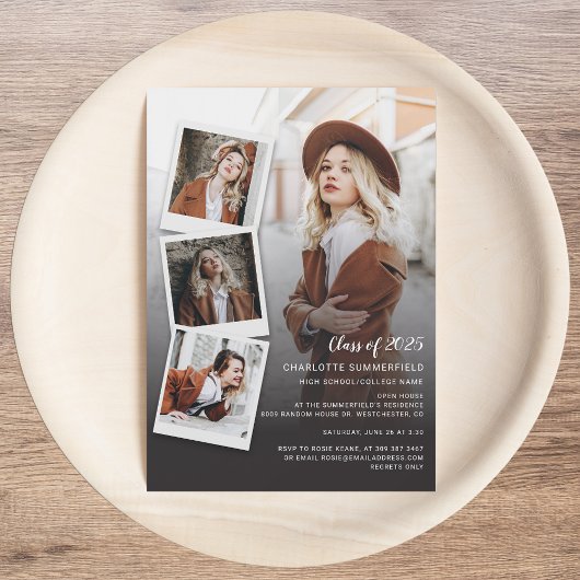 2025卒業写真コラージオープンハウスパーティー マグネット招待状