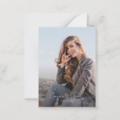 2025卒業写真スクリプトグラードパーティの招待状 ノートカード (裏面)