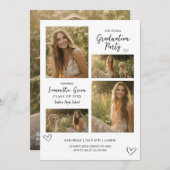 2025卒業式テンプレート 招待状 (正面/裏面)