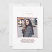 2025卒業式2枚の写真スクリプト卒業 案内状 (裏面)