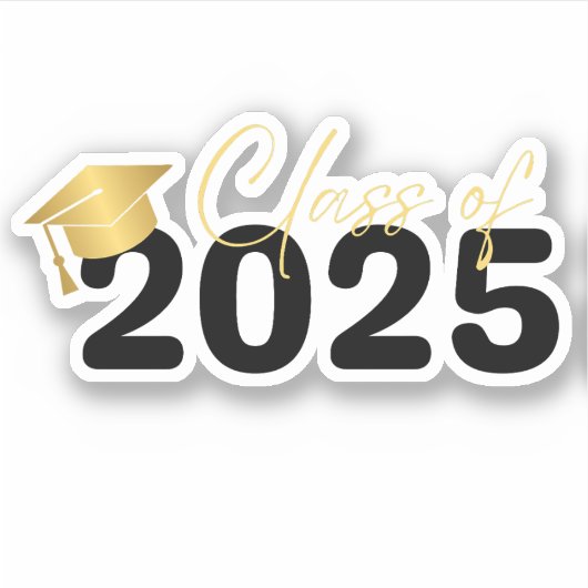 2025卒 ブラック ゴールド シール (正面)