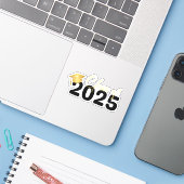 2025卒 ブラック ゴールド シール (ノートパソコンとiPhone)