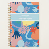 2025名前をカスタムする年モダンカラフル プランナー手帳 (正面)