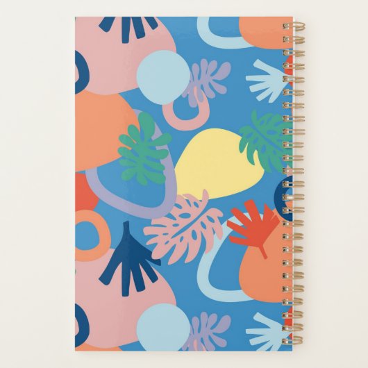 2025名前をカスタムする年モダンカラフル プランナー手帳 (裏面)