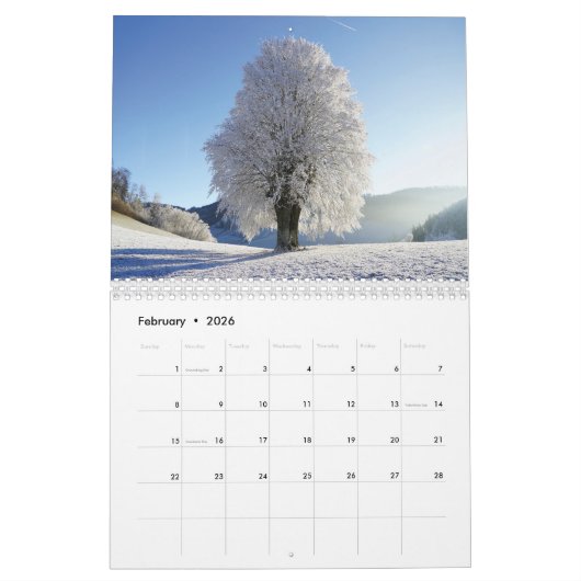 2025四季 カレンダー (2月 2026)