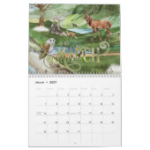 2025図解入りの、写真付きのファンタジー予定表の個人用設定 カレンダー (3月 2027)