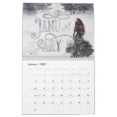 2025図解入りの、写真付きのファンタジー予定表の個人用設定 カレンダー (1月 2027)