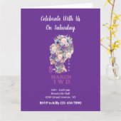 2025国際的年の女子デー：Femininit祝 カード (黄色い花)