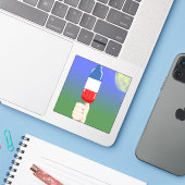 2025夏の創造性コンテストAIC勝者 シール (ノートパソコンとiPhone)