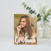 2025大学院写真シックなスクリプモダントオーバーレイ ポストカード (スタンド正面)