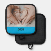2025妊娠が予想される発表写真年 鍋敷き (正面/裏面)