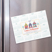 2025実在エステートエージェントカレンダービーチハウスマグネット